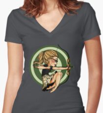 Felicity, where's my bow? Women's Fitted V-Neck T-Shirt