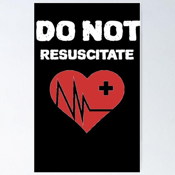 Item preview, do not resuscitate medical wish design designed and sold by digipapinet.