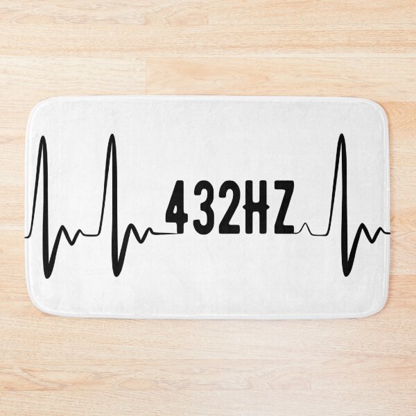 Item preview, Meditate to the rhythm of 432Hz healing music (black on white) designed and sold by yappei.
