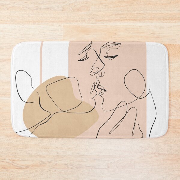 Item preview, Amour 2 - Romance Neutral One Line Art Abstract Drawing designed and sold by Quirkle Berry.