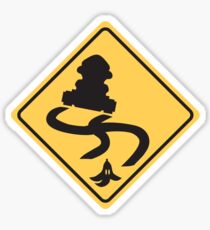 Slippery Road - Mario Kart Sticker
