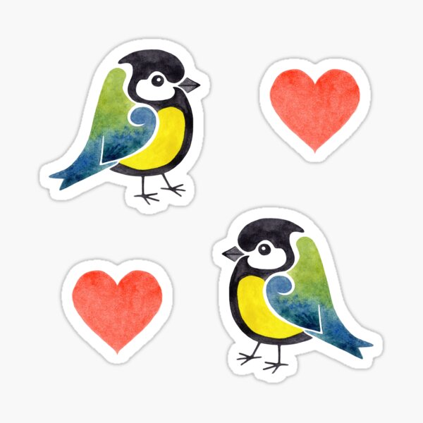 Small Bird Stickers