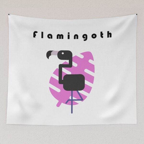 Item preview, Flamingoth (Goth Flamingo) Text designed and sold by jezkemp.