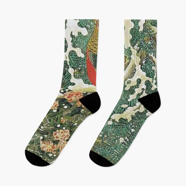 Item preview, Favourite Artist - Pheasant In A Snowy Pine Tree - Jakuchu Ito designed and sold by vmajzlik.