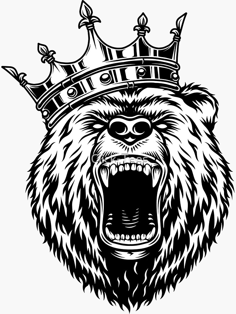 Bear King - Bear wearing Crown