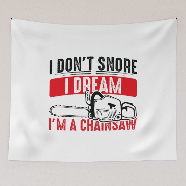 Item preview, I don't snore Chainsaw - Black designed and sold by saechla.