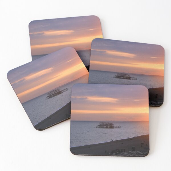 Item preview, West Pier, Brighton at sunset designed and sold by pinkal.