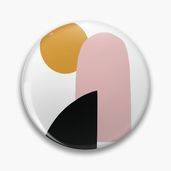 Item preview, Abstract Art - Mountains - Black Pink Yellow designed and sold by Geometricshow.