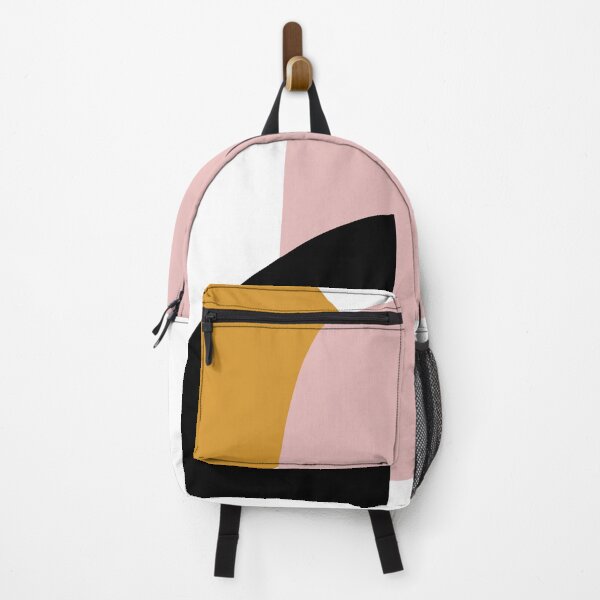 Item preview, Abstract Art - Mountains - Black Pink Yellow designed and sold by Geometricshow.