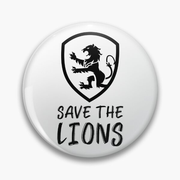 Item preview, Save the Lions Black Lion Shield designed and sold by javes93.