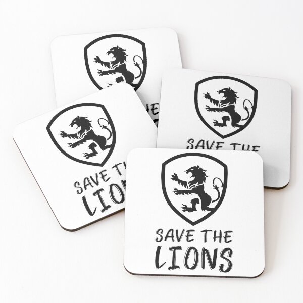 Item preview, Save the Lions Black Lion Shield designed and sold by javes93.