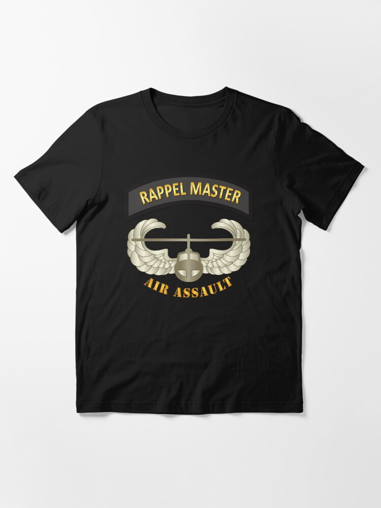 Imagen 3 de 7, Camiseta esencial con la obra Ejército - Pestaña Rappel Master con insignia de asalto aéreo, diseñada y vendida por twix123844.