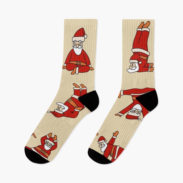Item preview, Santa Claus yoga designed and sold by WorldofSocks.