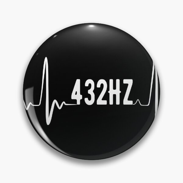 Item preview, Meditate to the rhythm of 432Hz healing music (white on black) designed and sold by yappei.