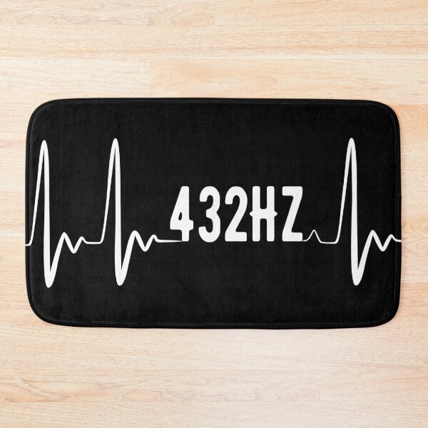 Item preview, Meditate to the rhythm of 432Hz healing music (white on black) designed and sold by yappei.
