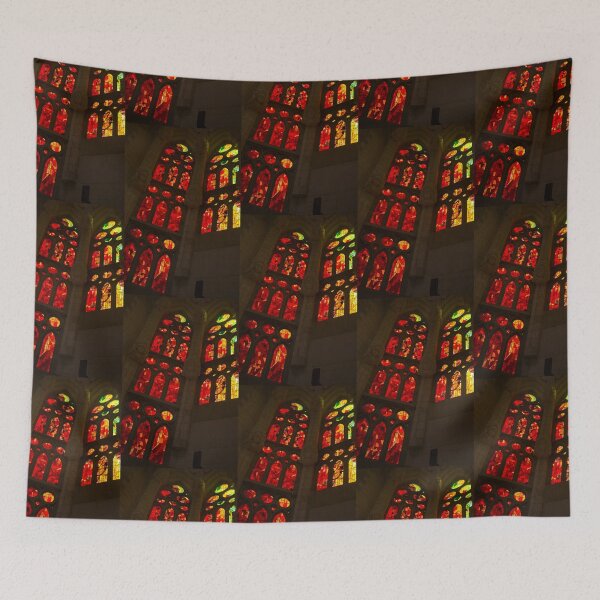 Item preview, Glorious Reds and Yellows - Sagrada Familia Stained Glass Windows designed and sold by Georgia Mizuleva.