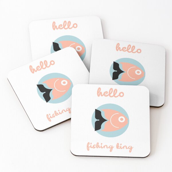 Item preview, HELLO | FISHING KING designed and sold by Ashalcheema.