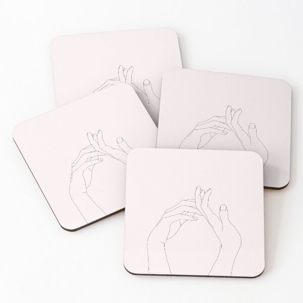 Item preview, Woman's hands line drawing - Abi Natural designed and sold by TheColourStudy.