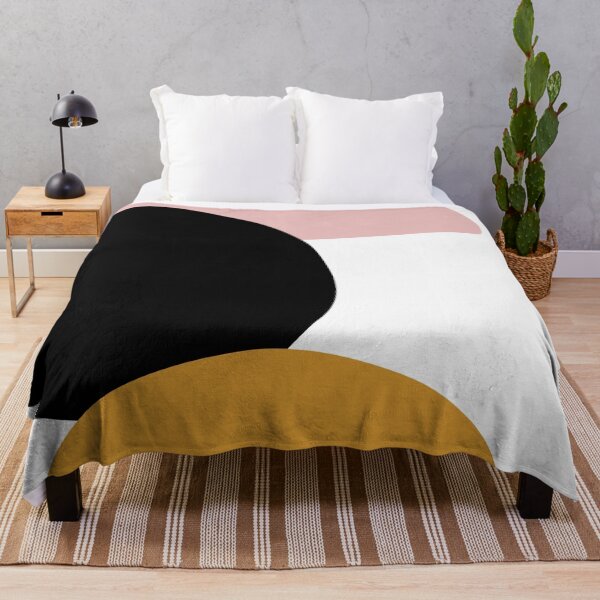 Item preview, Abstract Art - Black Pink Yellow designed and sold by Geometricshow.