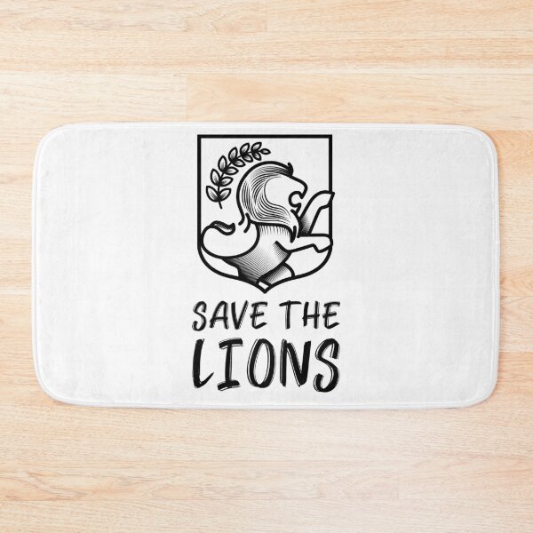 Item preview, Save the Lions Black Lion Crest designed and sold by javes93.