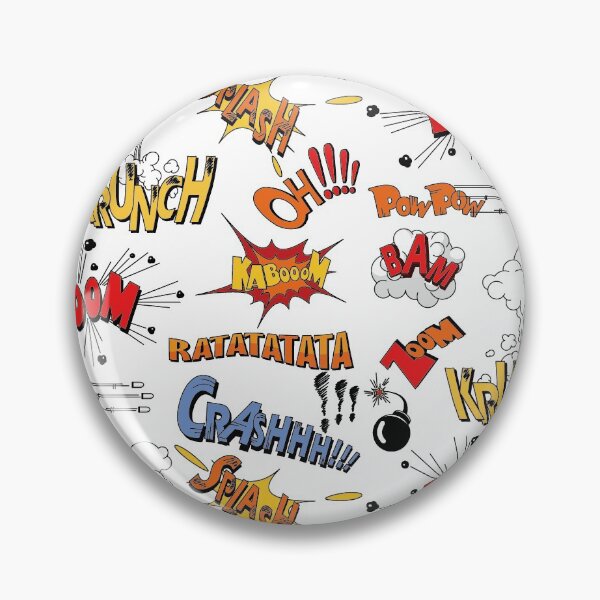 Item preview, crassh, booom, bam, powpow text illustration, Explosion pattern designed and sold by Halalolo.