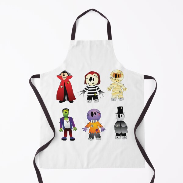 Item preview, six Halloween characters, Halloween costume New York's Village Halloween Parade, Halloween Creepy Collection designed and sold by Halalolo.