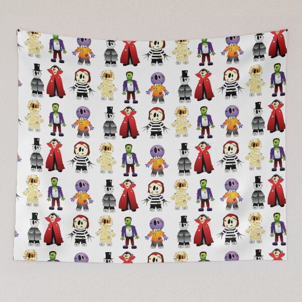 Item preview, six Halloween characters, Halloween costume New York's Village Halloween Parade, Halloween Creepy Collection designed and sold by Halalolo.