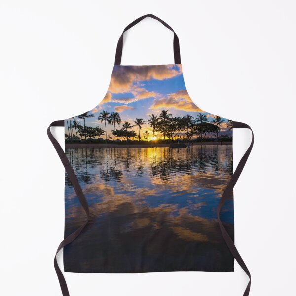 Item preview, Waikiki Sunset Face Mask designed and sold by Adrian Alford Photography.