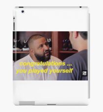 DJ Khaled Congratulations You Played Yourself iPad Case/Skin