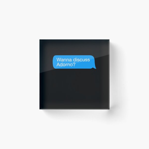 Item preview, Wanna Discuss Adorno designed and sold by isstgeschichte.