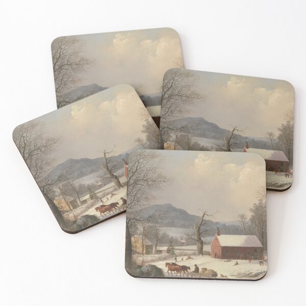 Item preview, Red School House (Country Scene) designed and sold by Tizeru.