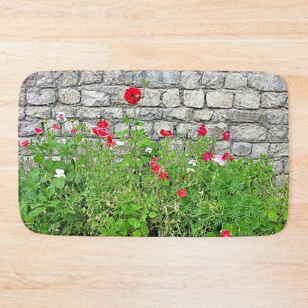 Item preview, Poppies and Other Red Flowers Garden Stone Wall, Himalaya designed and sold by worldways.
