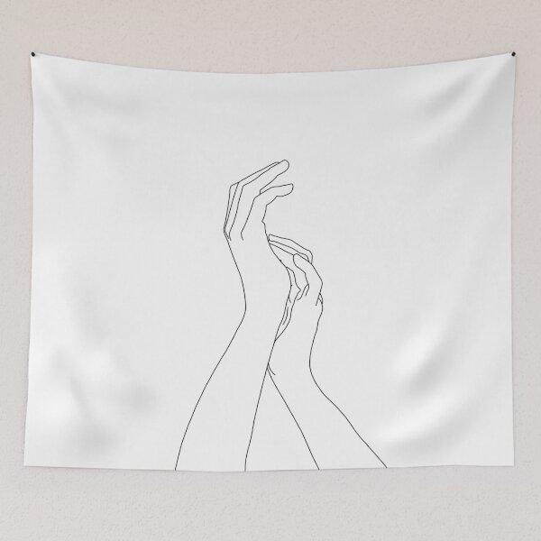 Item preview, Holding hands illustration - Carly designed and sold by TheColourStudy.