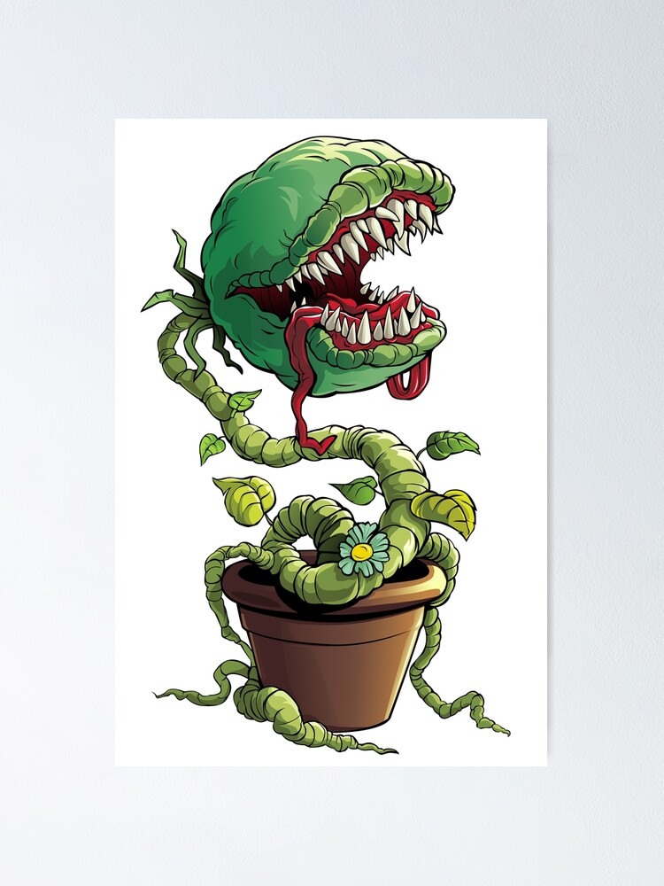 illustration of man eating plant, Frankenstein Venus flytrap, Venus Fly Trap  Plant Monster 