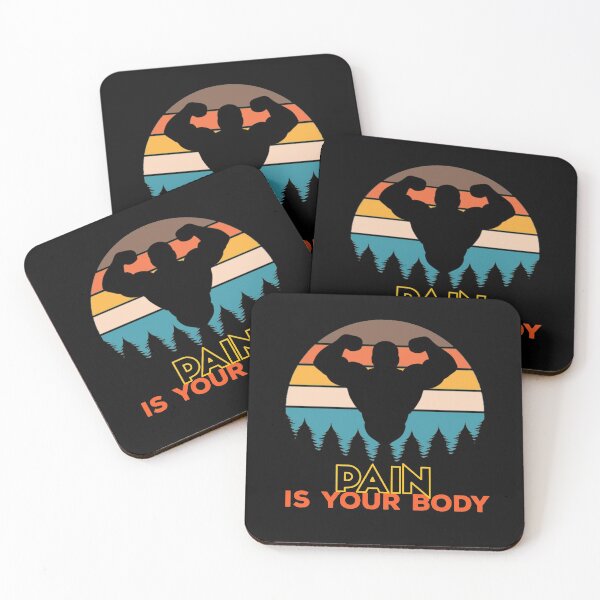 Item preview,  Pain is your body retro design designed and sold by thebearderhood.