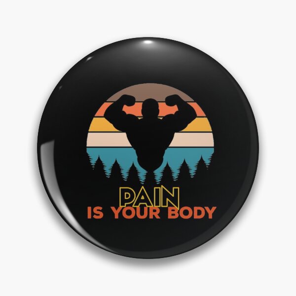 Item preview,  Pain is your body retro design designed and sold by thebearderhood.