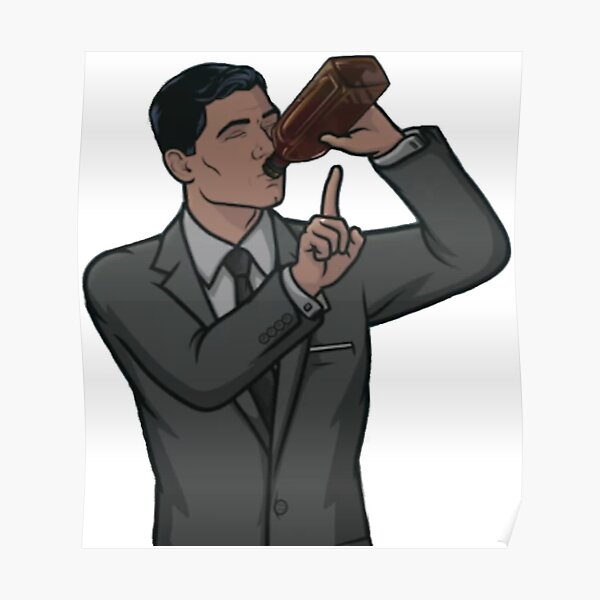 Archer drinking Poster