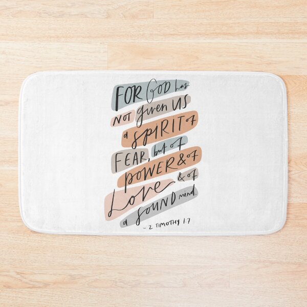 Item preview, 2 Timothy 1:7 | Bible Verses | Christian Inspirational Faith | Illustration Calligraphy designed and sold by seaniemendoza.
