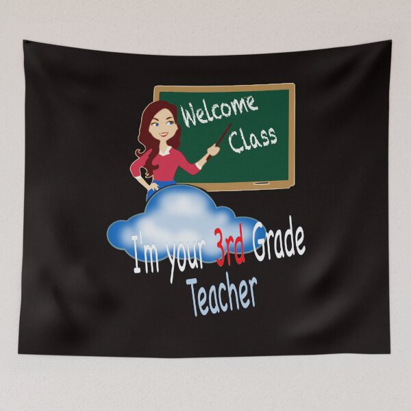 Item preview, Welcome Class, I'm your 3rd Grade Virtual Cloud Teacher designed and sold by eyad1.