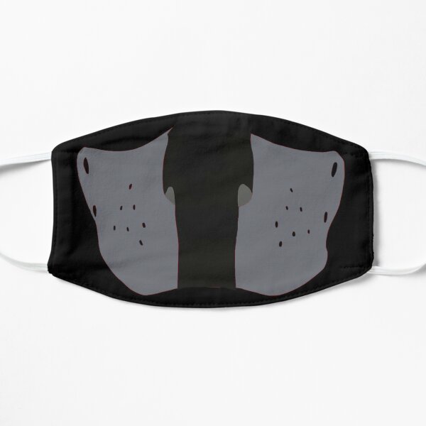  Leather pup play face mask Flat Mask