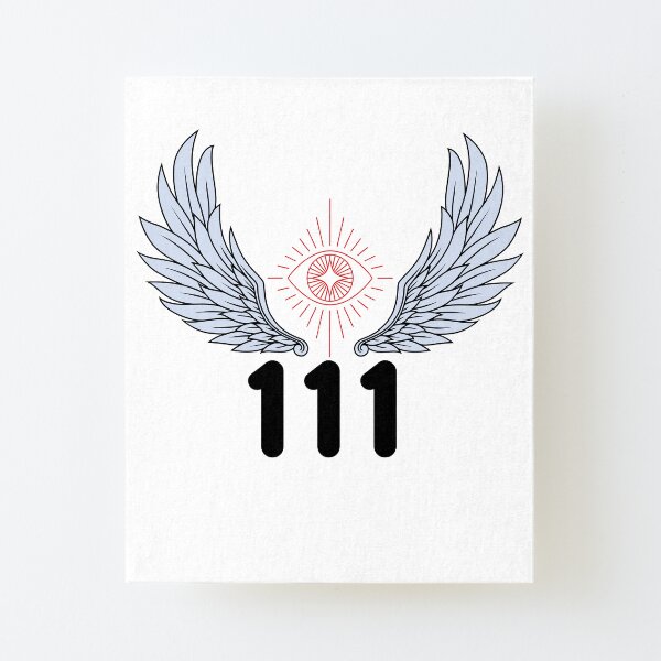 Angel Number 111 Canvas Mounted Print