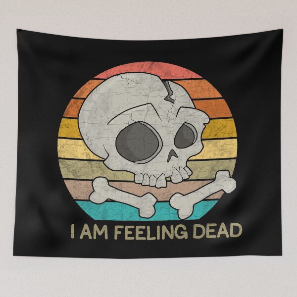 Item preview, Skull - I am feeling dead designed and sold by ValentinaHramov.