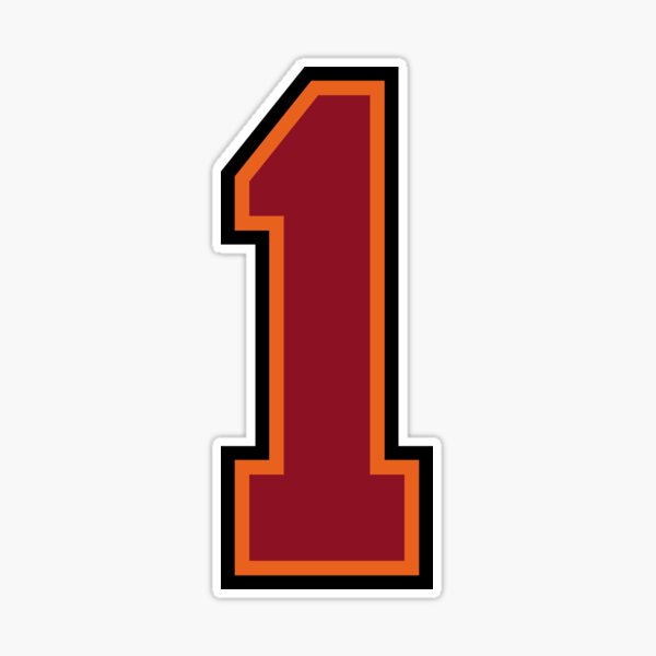 Number 14 Sports Tampa Fourteen Jersey Sticker for Sale by HelloFromAja