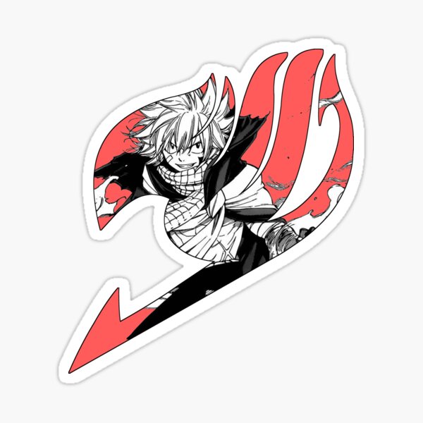 Natsu Dragneel Fairy Tail Logo Sticker By Lgextra Redbubble