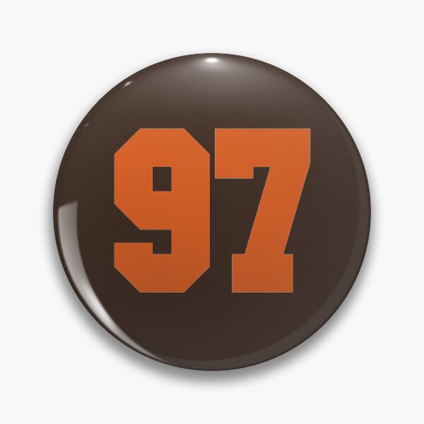 Item preview, 97 Number Cleveland Sports Ninety-Seven Brown Jersey designed and sold by HelloFromAja.