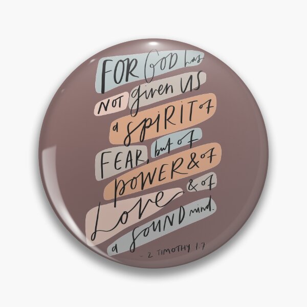 Item preview, 2 Timothy 1:7 | Sticker | Bible Verses | Christian Inspirational Faith | Illustration Calligraphy designed and sold by seaniemendoza.
