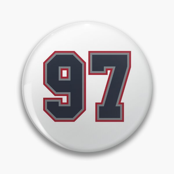 Item preview, 97 Navy Grey Red Sports Number Ninety-Seven designed and sold by HelloFromAja.