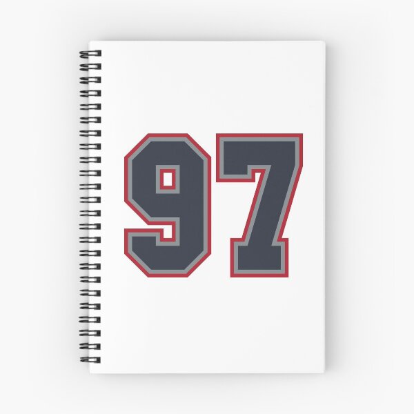 Item preview, 97 Navy Grey Red Sports Number Ninety-Seven designed and sold by HelloFromAja.