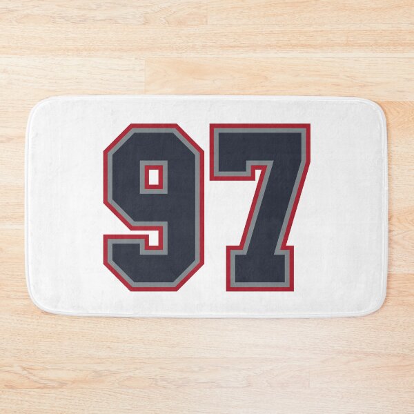 Item preview, 97 Navy Grey Red Sports Number Ninety-Seven designed and sold by HelloFromAja.