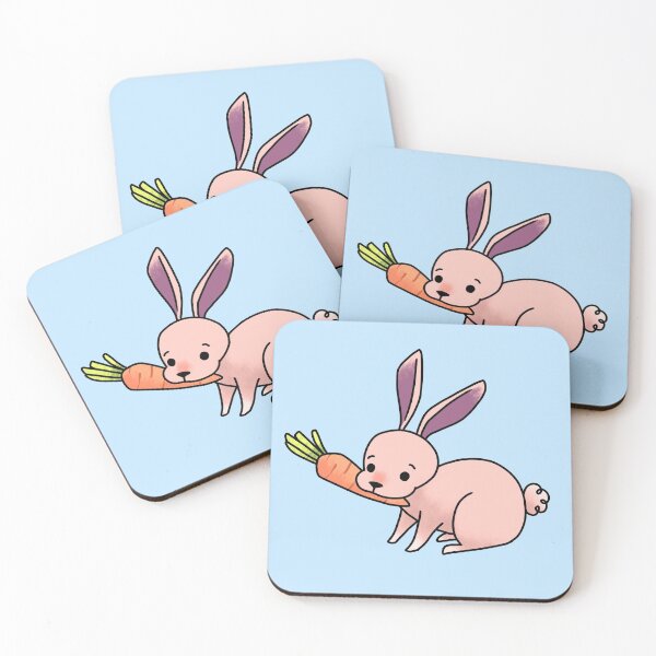 Artikelvorschau, Netter rosa Hase entworfen und verkauft von Kaoryn Chan.
